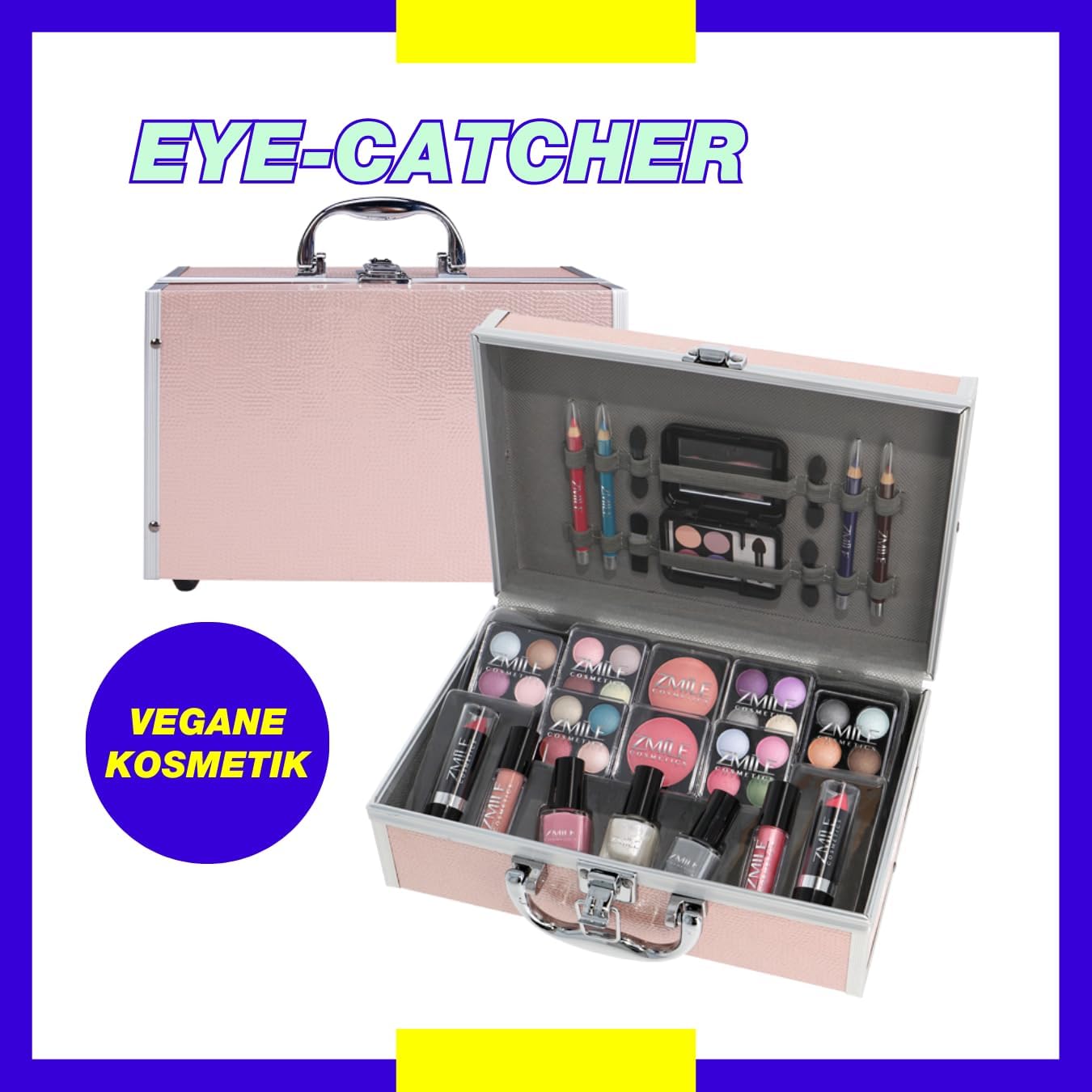 ZMILE Cosmetics Make-upkoffer 'Eye-Catcher' veganistische cosmetica, roze