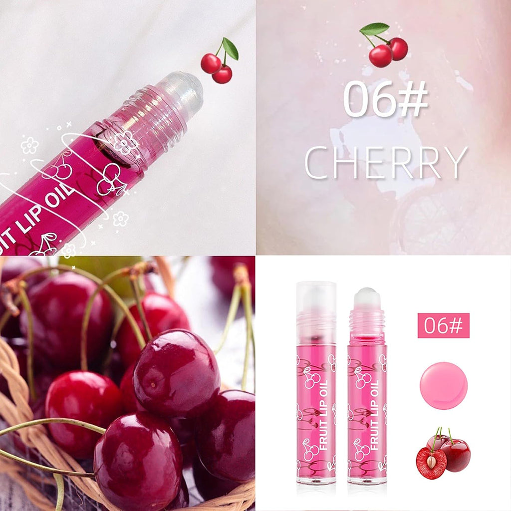 Girls Roll On Lip Gloss Set met Case, 4 stuks lipgloss, glanzend, voor kinderen en jongeren, fruitige smaken, geschikt voor kinderen, feestcadeau, beste vrienden